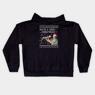 Steve Irwin Have A Wild Christmas Kids Hoodie